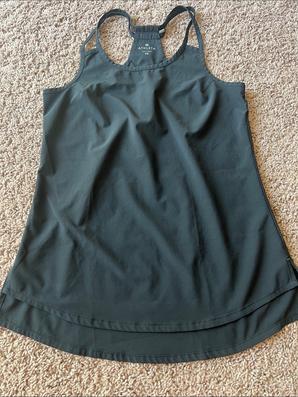 Athleta Black Strappy Racerback Tank